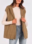 PRETTYGARDEN Women's Sleeveless Hooded Fall Vest