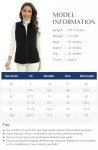 Xeoxarel Women's Lightweight Polar Fleece Vest - Black