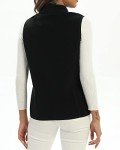 Xeoxarel Women's Lightweight Polar Fleece Vest - Black