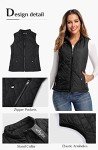 Lightweight Quilted Women's Vest with Pockets, Black