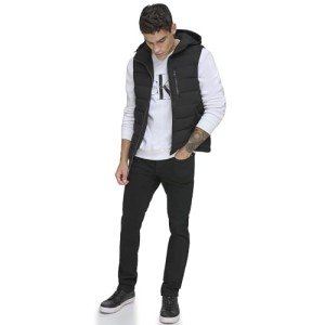 Calvin Klein Men's Black Puffer Vest, XL