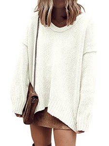Oversized Off-Shoulder Sweater Tunic for Women