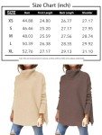 LILLUSORY Women's Black Oversized Turtleneck Sweater