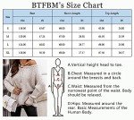 BTFBM Women’s Oversized Crew Neck Knit Sweater - Apricot