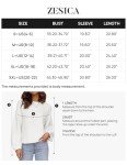 ZESICA Women's Soft White Crew Neck Sweater