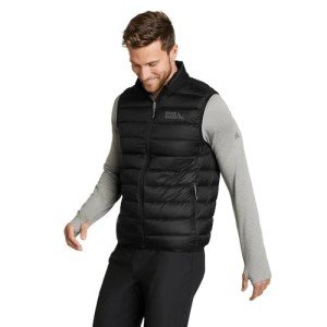Eddie Bauer Men's Black Recycled Down Vest