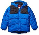 Boys' Heavyweight Hooded Puffer Jacket - Black/Blue
