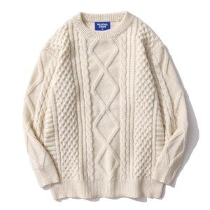 Aelfric Eden Vintage Oversized Knit Sweater - Khaki