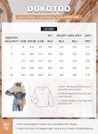 Dokotoo Women's Color Block Long Sleeve Sweater