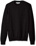 Amazon Essentials Men's Black Crew Neck Sweater