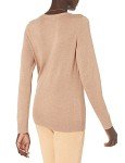 Women's Lightweight Crewneck Jumper in Camel Heather