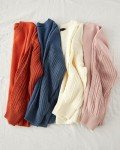 ZESICA Women's Oversized Cable Knit Sweater