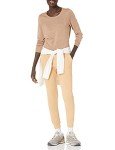 Women's Lightweight Crewneck Jumper in Camel Heather