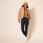 Women's Cotton Crewneck Pullover in Camel Brown