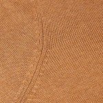 Women's Cotton Crewneck Pullover in Camel Brown