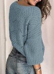 Dokotoo Women's Color Block Cable Knit Sweater