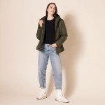 Women's Cotton Crewneck Sweater in Black