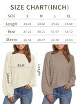 AUTOMET Women's Casual Soft Ribbed Sweater - White