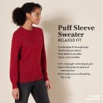 Amazon Essentials Women's Soft Pleated Shoulder Sweater, Black