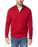 Nautica Men's Red Quarter-Zip Sweater, Large