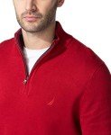 Nautica Men's Red Quarter-Zip Sweater, Large