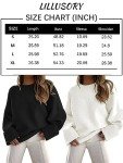 LILLUSORY Striped Oversized Sweaters Womens Winter Cashmere Trendy Ladies Long 2023 Fall Fashion Casual Chunky Tunic Pullover Tops Wear with Leggings