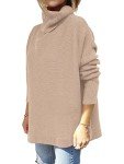 ANRABESS Women's Oversized Turtleneck Loose Sweater