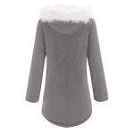 Women's Warm Winter Coat with Faux Fur Hood
