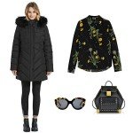 Women's Thick Down Alternative Puffer Jacket - Black