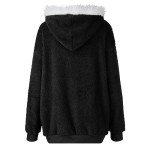 Fuzzy Fleece Hooded Winter Coat for Women