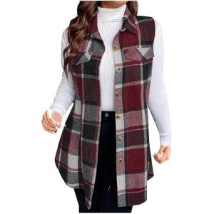 Trendy Plaid Vests for Women - Fall Outerwear