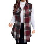 Trendy Plaid Vests for Women - Fall Outerwear