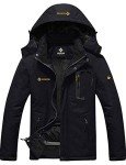 GEMYSE Men's Waterproof Ski Jacket - Black