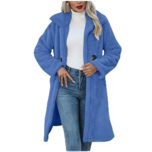 Women's Winter Fleece Long Coat and Cardigan