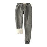 Women’s Fleece Sherpa Lined Joggers with Pockets