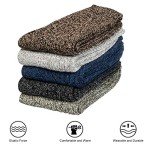 5 Pairs Women's Thick Wool Winter Crew Socks