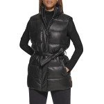 Levi's Women's Black Vegan Leather Puffer Vest