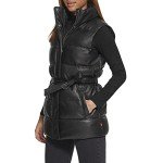 Levi's Women's Black Vegan Leather Puffer Vest