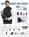 Men's Lightweight Packable Vest - Water-Resistant, Warm