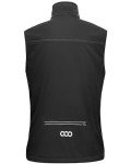 Men’s Lightweight Reflective Softshell Running Vest - Black