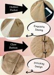Khaki Sherpa Fleece Overcoat for Women