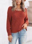 Dokotoo Women's Soft Long Sleeve Pullover - Red