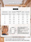 Dokotoo Women's Color Block Long Sleeve Sweater