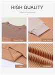 Dokotoo Women's Color Block Long Sleeve Sweater