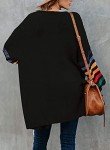 Dokotoo Women's Striped Color Block Long Cardigan