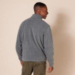 Men's Fleece Jacket with Full Zip - Dark Grey