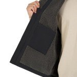 HISEA Men's Sherpa Lined Vest, Insulated Black