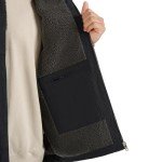 HISEA Men's Sherpa Lined Vest, Insulated Black