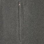 Men's Fleece Jacket with Full Zip - Dark Grey