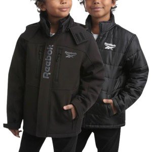 Reebok Boys’ Waterproof Softshell Winter Jacket